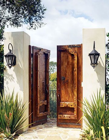 Doors that give you the sense the home starts on the outside.