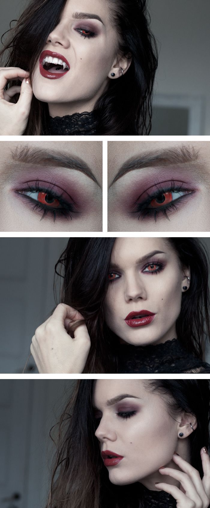 Halloweenlook – The vampire – Lindas Sminkblogg