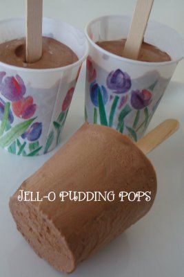 JELL-O Homemade Pudding Pops — blogger writes “I LOVED JELL-O pudding pops when I was a little girl. I still do and so do my