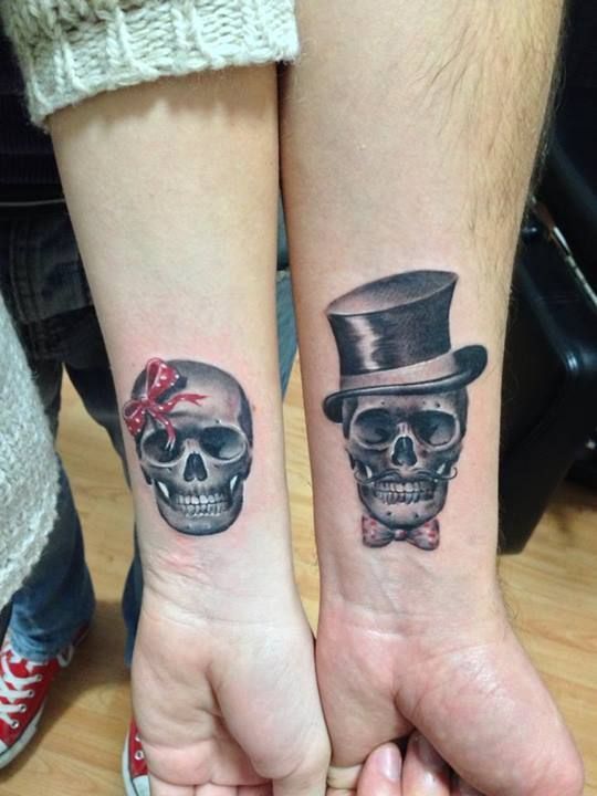 Make Your Love Permanent With These Awesome Couples Tattoos – Till death do us part.