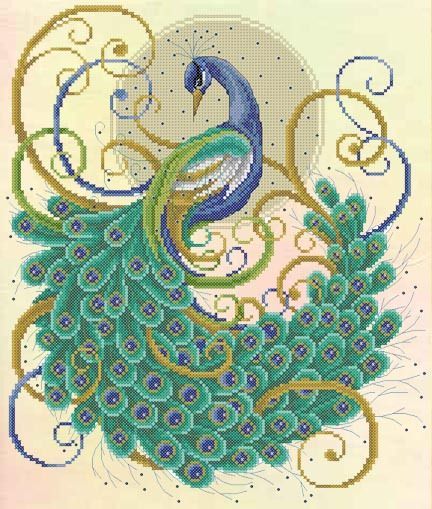 peacock CROSS-STITCH I have this pattern. Its on my to do list.