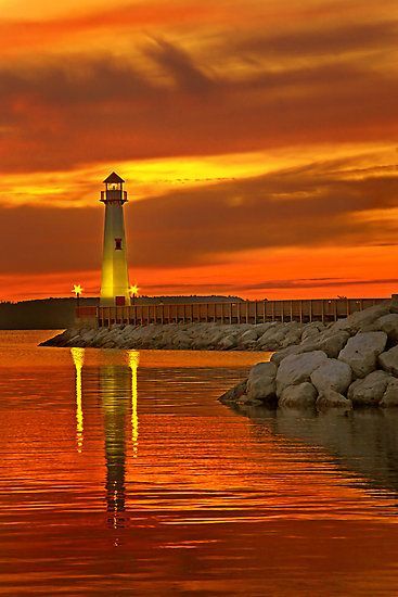 Wawatam Lighthouse in St. Ignace