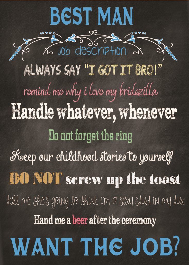 Will you be my Best Man Card.  A great and fun way to ask!