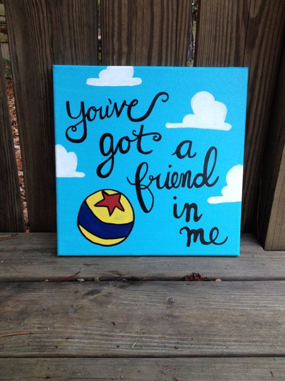 Youve Got a Friend in Me Toy Story by WorksofWhimsyWallArt, $15.00