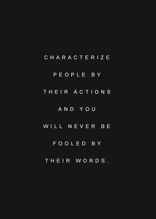 Actions  words