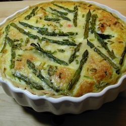 Asparagus and Crab Quiche by cookingtipoftheday