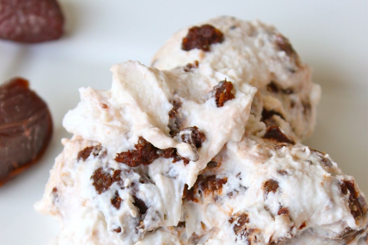 “Brownie” Chunk Ice Cream with Dessert Bullet (Not “real” brownies, but tastes like it!)
