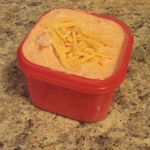 Buffalo chicken dip. Uses one red container for 21 day fix! Toneupgirl | RECIPES