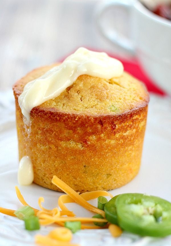 Cornbread Muffins with Cheddar, Scallions and Jalapenos are mixed in one bowl, taste AMAZING and will become your favorite