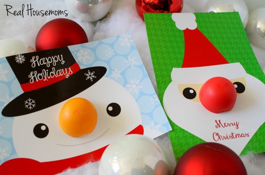 Create an easy EOS Lip Balm Christmas gift with Cricut Explore and Print then Cut feature