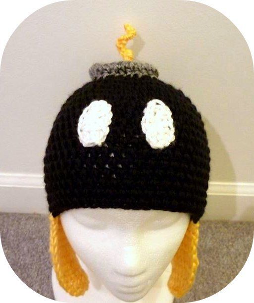Crochet Hats | Crochet Bomb Bob omb Hat Nintendo Mario Custom Handmade | Kawaii …