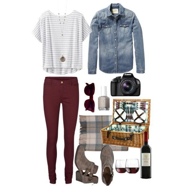 Cute outfit for a fall picnic