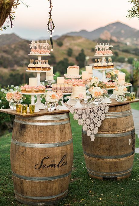 Dessert bars are becoming a popular choice for foodie couples looking for an alternative to the traditional wedding-cake stand!