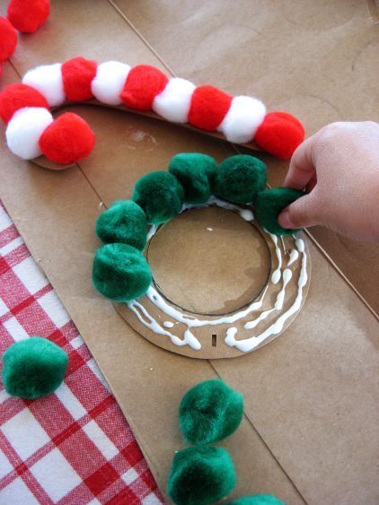 Easy christmas craft to do with little hands.  I made these same crafts when I was the same age as my boys are now, and I still