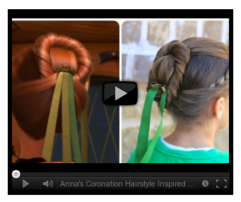 Frozen Inspired Annas Coronation Hairstyle Tutorial- Cute Girls Hairstyles