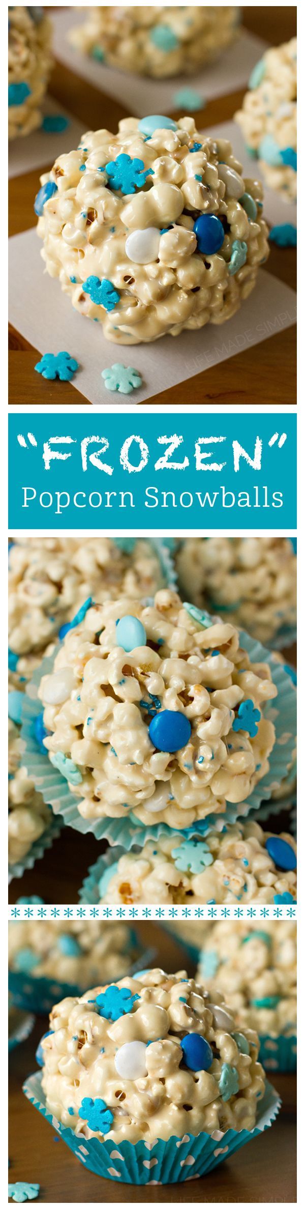“Frozen” Popcorn Snowballs | Life Made Simple