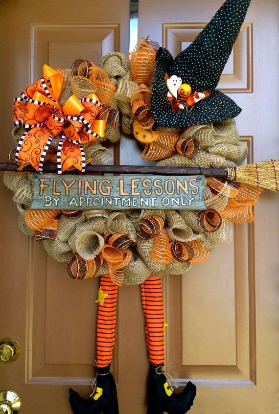 Halloween Witch Burlap Wreath for Nee***I believe she needs to see a Nationwide agent if she continues to hit doors and