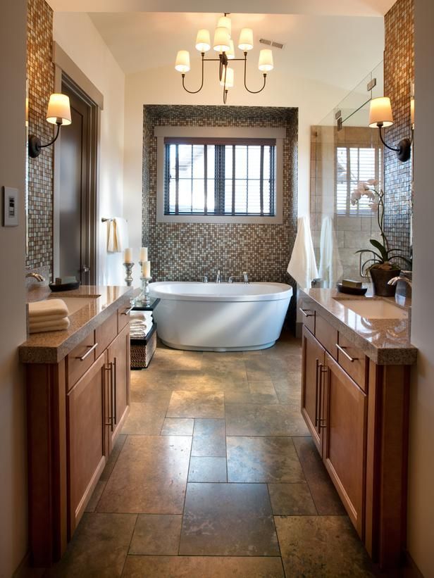 HGTV Dream Home 2012: Master Bathroom Pictures  and the bath…  All glamour and luxurious fixtures, the master bath offers a spa