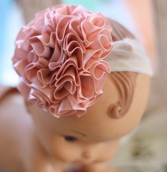How To Make Fabric Flowers : 2 Technique Ruffled Blossom Plus Diy Baby Headband, Wedding, and Accessories Tutorials on Etsy, $6.00