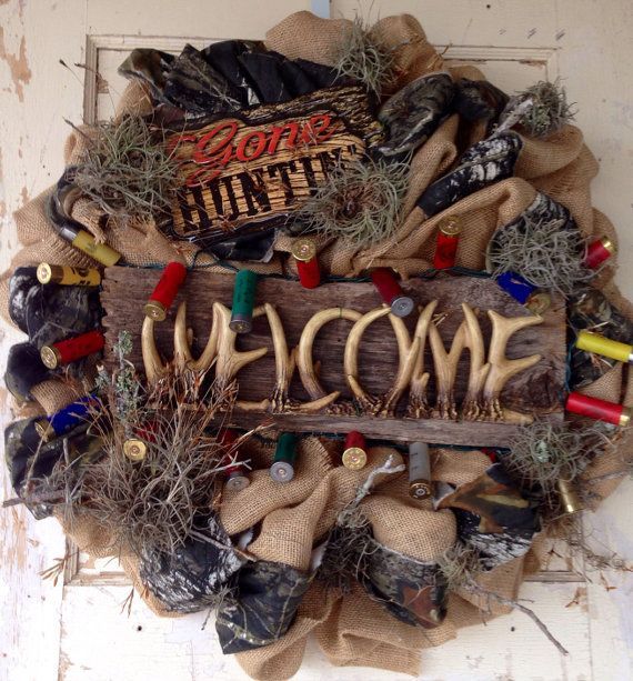 Hunting wreath  by LaciLoos on Etsy, $55.00
