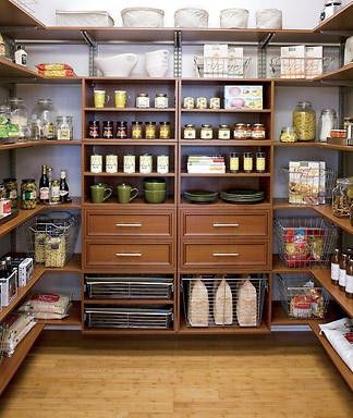 I want a walk-in pantry in our final home. Plus I love the space in here. I like it spacious and easy access to everything. LOVE