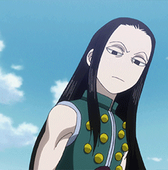 illumi – “you did that on purpose didnt you?” hisoka – “I dont know what youre talking about”