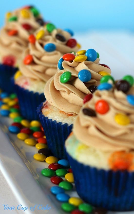Peanut Butter M&M Cupcakes. Oh! Oh! Why have I never found these before?!!!