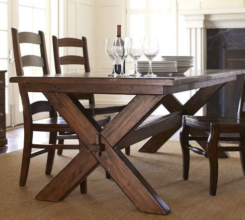 Pottery Barn Toscana Fixed Dining Set…individually priced. Warm Tuscan Chestnut finish. Up to $1500