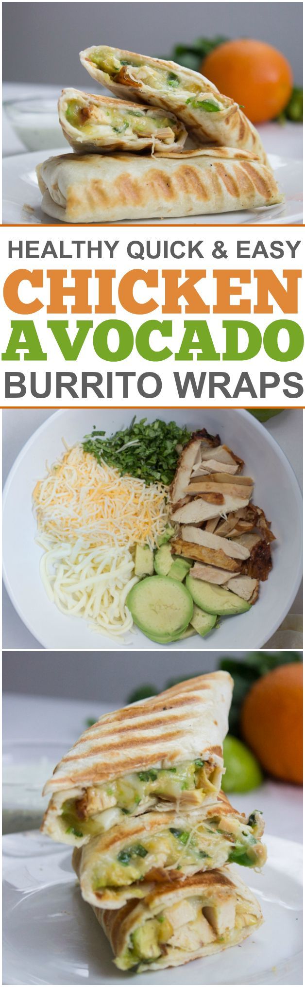 Quick and Easy Chicken and Avocado Burritos (Under 10 Minutes!)
