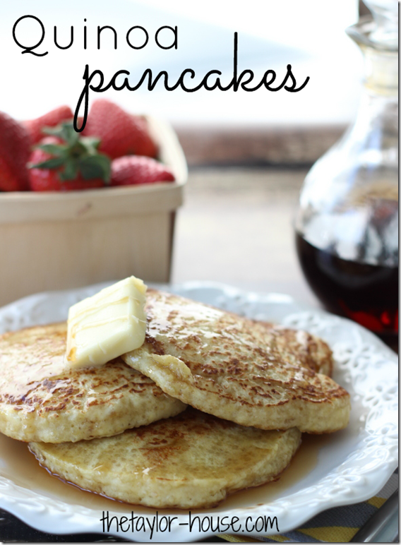 Quinoa Pancakes and 12 Deliciously Healthy Quinoa Recipes — Id use sprouted whole wheat flour instead of all-purpose, sea salt