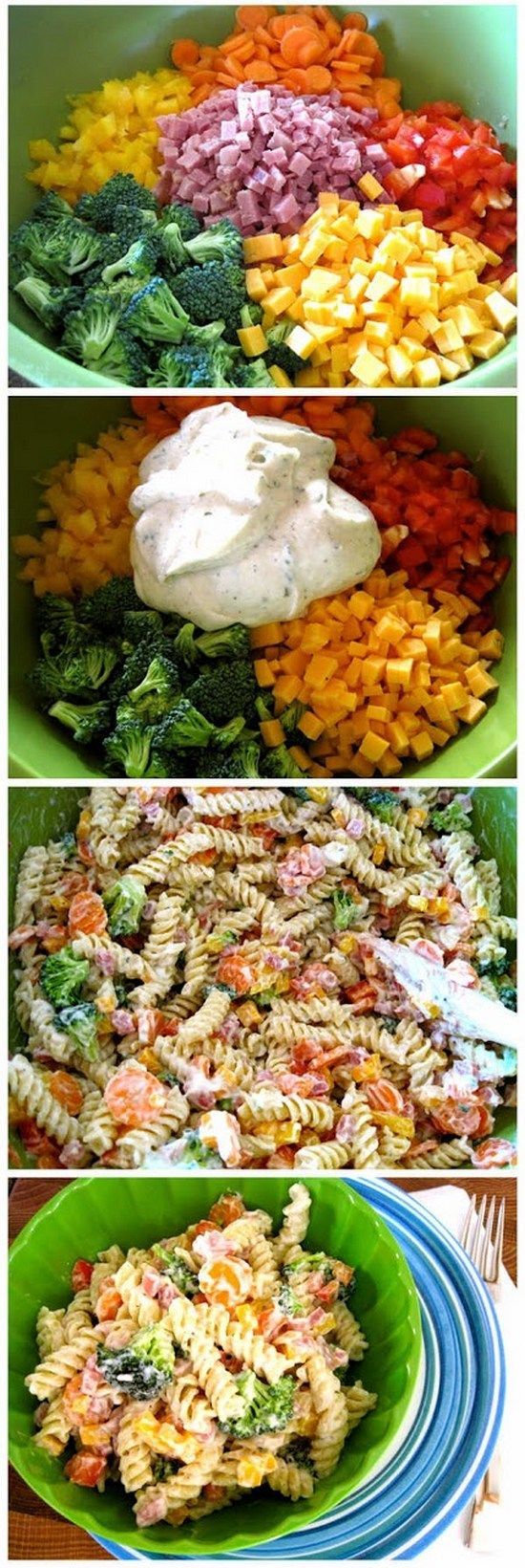 Ranch Pasta Salad. Its still warm weather here, so this salad will be a hit at my house.