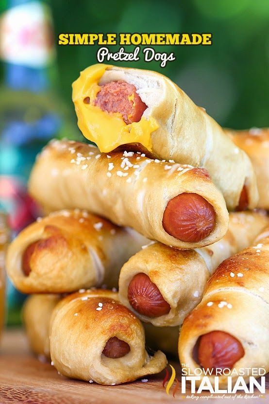 Simple Homemade Pretzel Dogs From @SlowRoasted