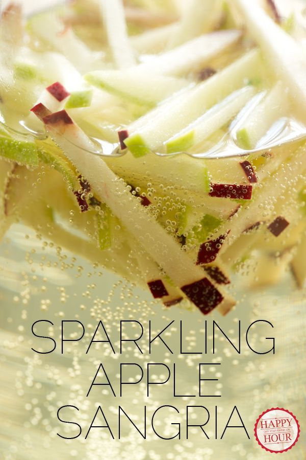 Sparkling Apple Sangria – i followed this recipe for guidance but I made it with Apple Infused Chardonnay topped off with Moscato