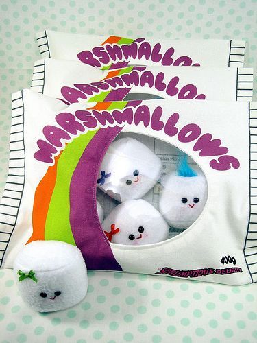 squee! stuffed animal marshmallows…for wren, of course.