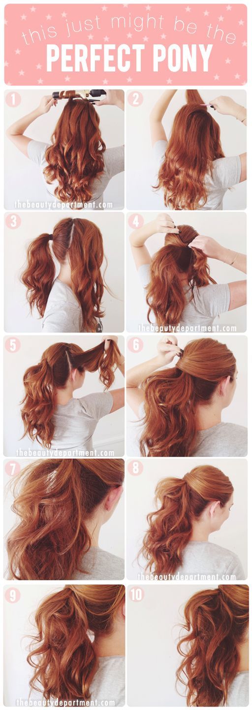 Step-by-step tutorial on the ponytail Lucy Hale wore to the 2014 VMAs!