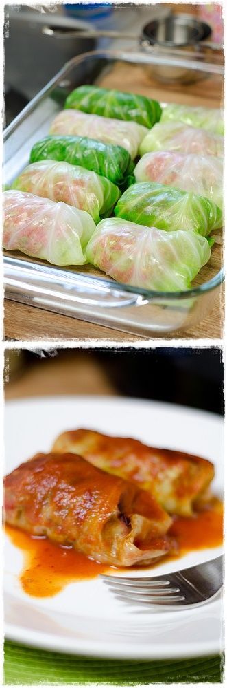 Stuffed Cabbage Rolls are an excellent way to use fall foods.  Simply saut any assortment of veggies you get at the market, add