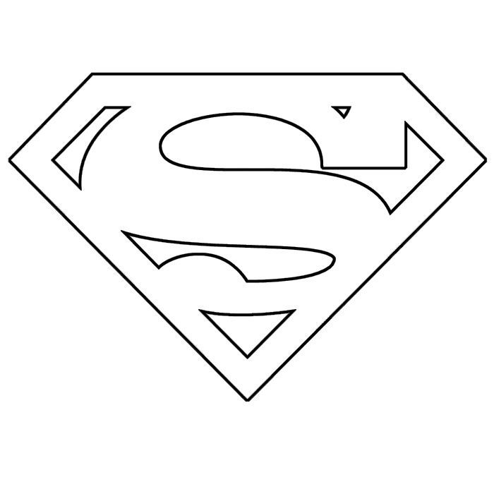superman template | Save the two templates. The S is red, the shield is yellow