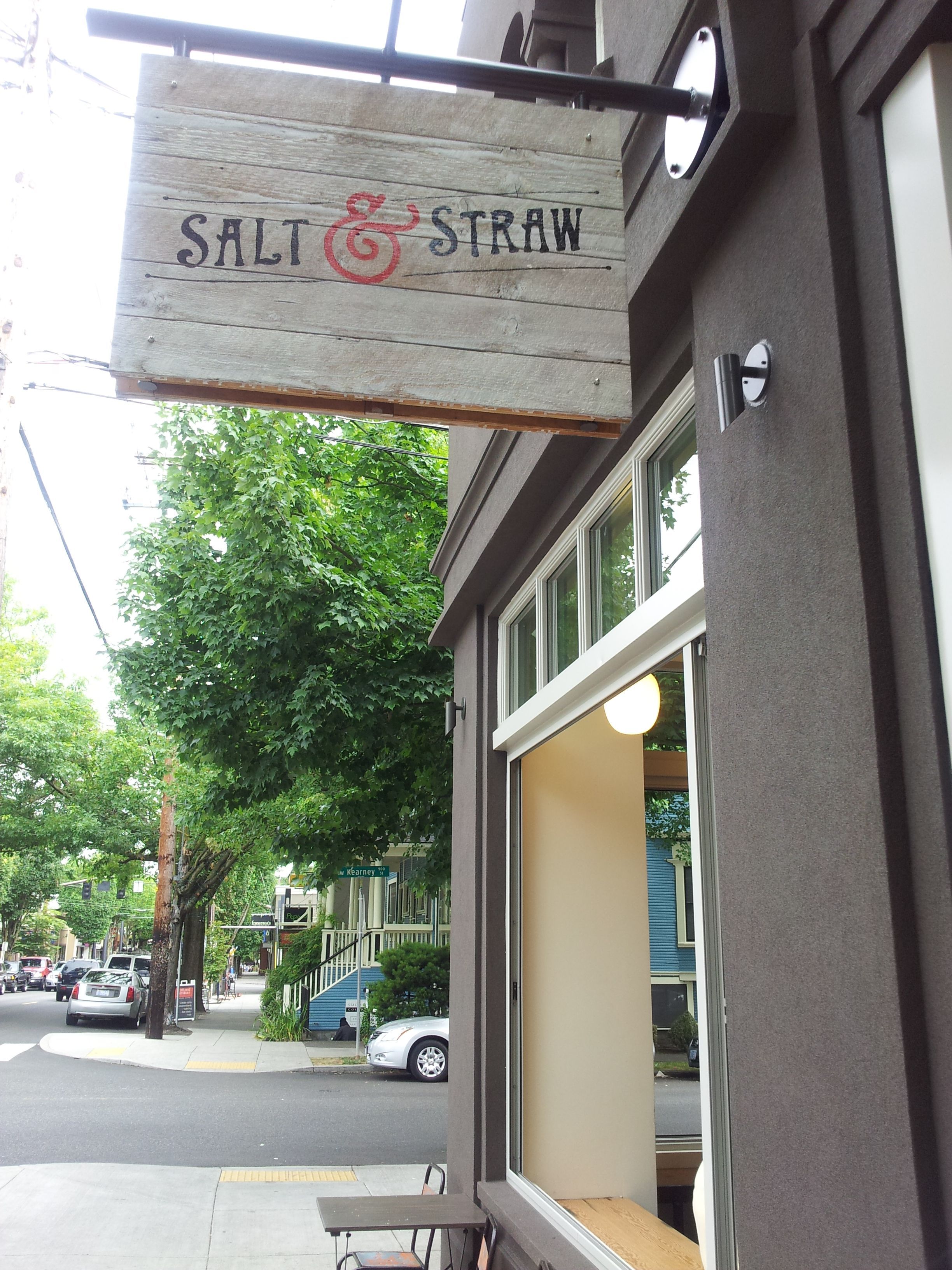 The best tasting ice cream ever! Salt and Straw in Portland, Oregon on 23rd street.