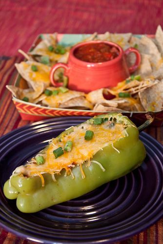 The Chew: Stuffed Poblano Peppers Recipe & Homemade Green Chili Salsa March 13th episode of the show