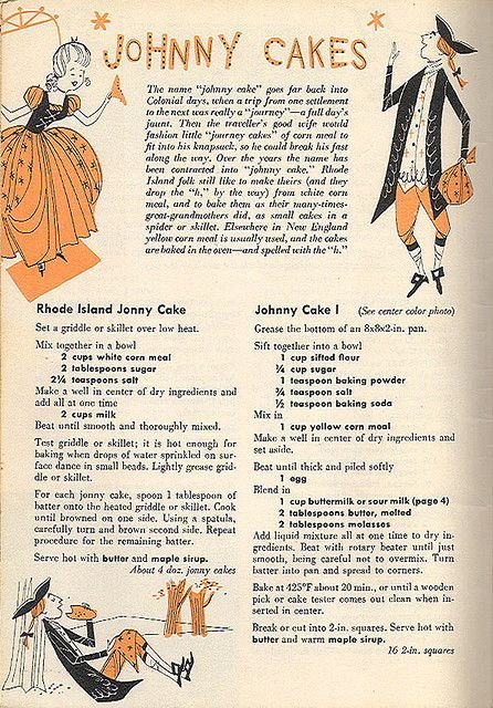 The New England Cookbook – Johnny Cakes by 4 Color Cowboy, via Flickr