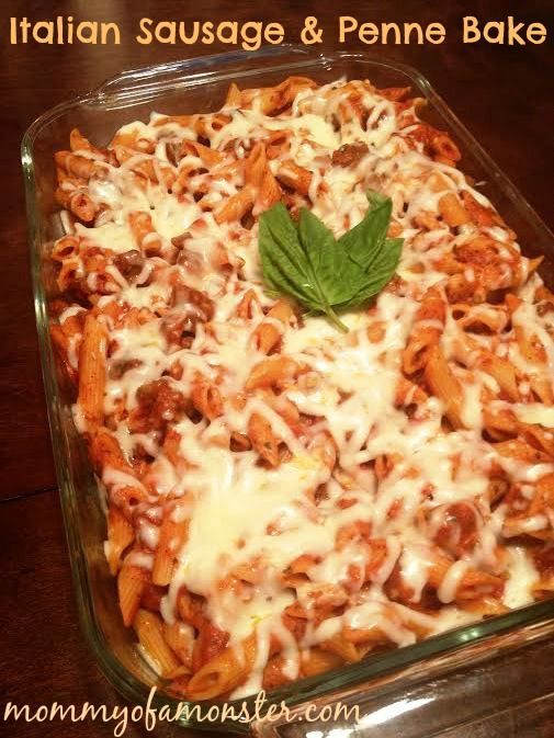 This is one of my favorite easy pasta recipes: ItalianSausageandPenneBake – it even won a pasta recipe contest!