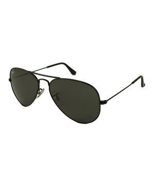 This Ray-Ban Black Aviator Sunglasses by Ray-Ban is perfect! #zulilyfinds