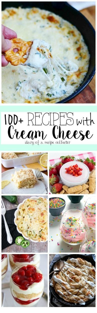 100+ Recipes with Cream Cheese – This will be VERY dangerous!