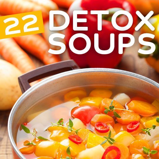 22 Detox Soup Recipes- to cleanse and revitalize your system. Some of them sound weird but there are a few that sound good enough