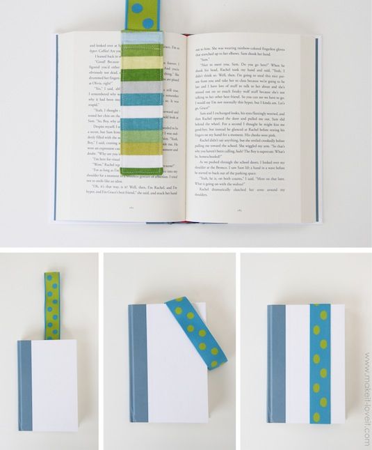 Stay-Put Elastic Bookmarks -   35 Easy DIY Gift Ideas
