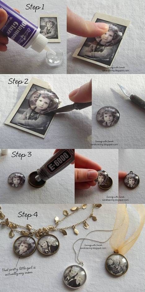Photo Pendants or Magnets -   35 Easy DIY Gift Ideas