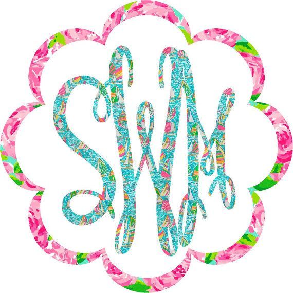 5 Monogram Car Decal by SouthernIdeology on Etsy