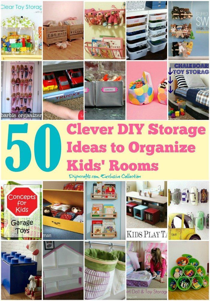 50 Clever DIY Storage Ideas to Organize Kids Rooms – Page 5 of 5 – DIY…