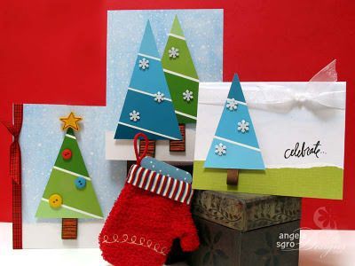 8 Paint Chip Holiday Card & Gift Tag Ideas (these Christmas tree cards are my fave!)