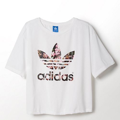 adidas Orchid Tee LOVE Womens adidas Originals Lifestyle Apparel ORCHID TEE $30.00 S88223 Running White/Run White (S88223)